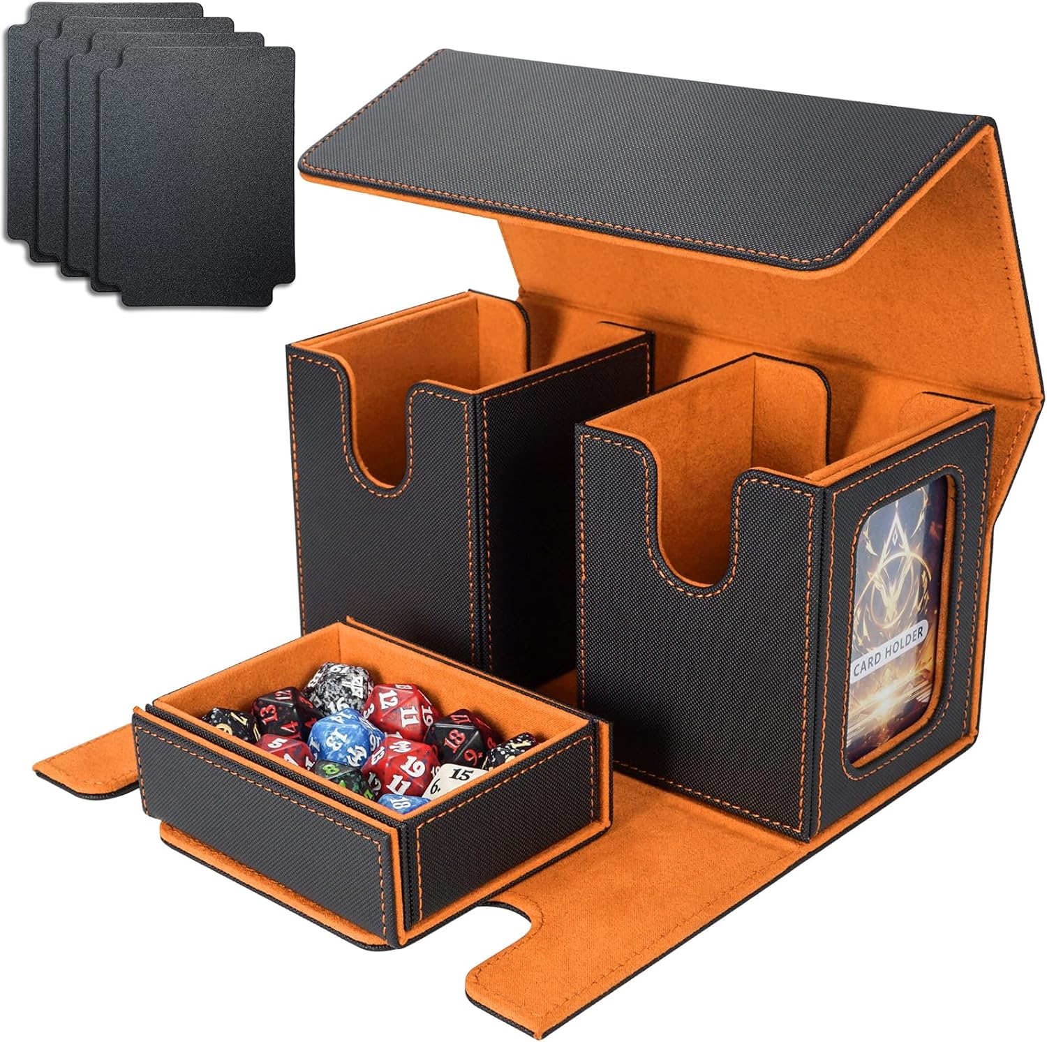 AFIING Commander Card Storage